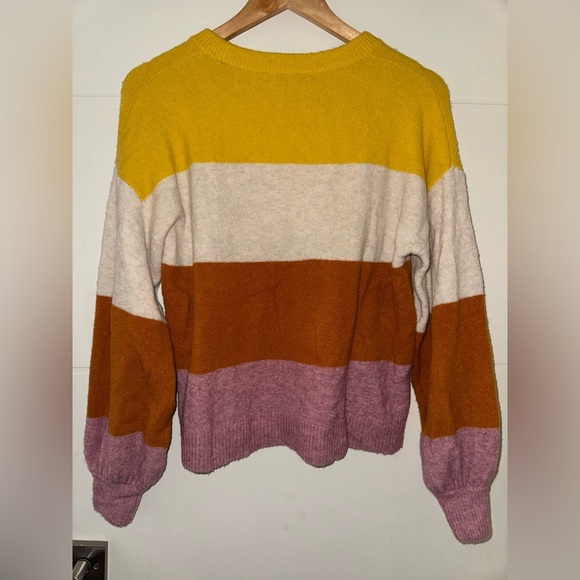 Madewell Striped Gladwell Balloon-Sleeve
Pullover Sweater - Picture 9 of 10
